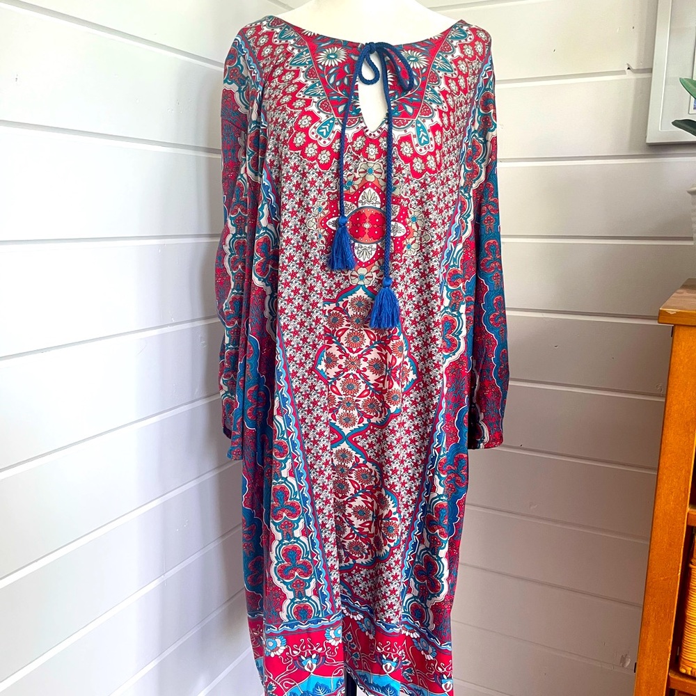 🆕 Urban Coco Shift Dress, Size 2X, 3/4 length sleeve, NWT